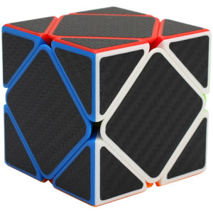 Carbon Fibre Stickered Skewb Magic Cube