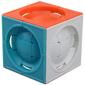 limCube Deformed 3x3x3 Centrosphere Cube Puzzle Colored