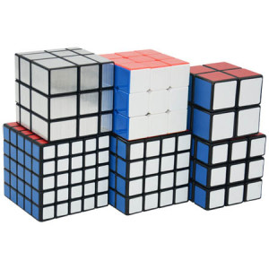 ShengShou 6 Magic Cubes Bundle - 2x2 3x3 4x4 5x5 Mirror Cube