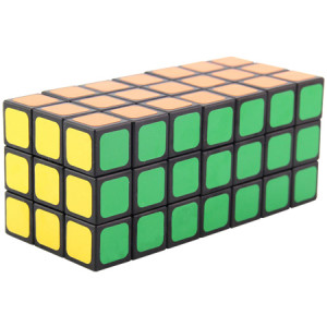 WitEden Fully Functional 3x3x7 Cuboid Cube Black 