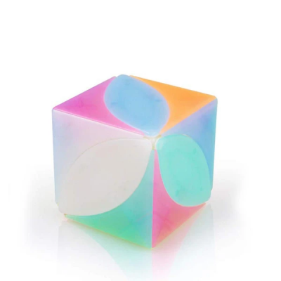 QiYi cube transparent Jelly colour series of  Maple leaf ( ivy )