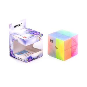 QiYi cube transparent Jelly colour series of 2x2