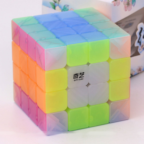 QiYi cube transparent Jelly colour series of 4x4
